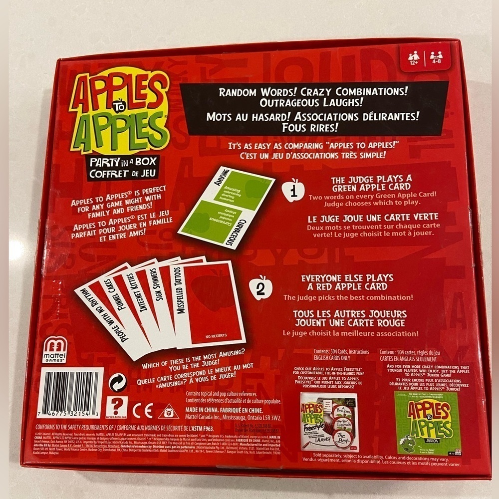 Apples To Apples Party In A Box Game - Picture 2 of 5